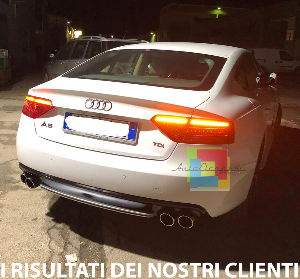 AUDI A5 SPORTBACK 2012-2015 RESTYLING DIFFUSORE POSTERIORE SOTTO PARAURTI S5 ABS AUTOELEGANCERICAMBI