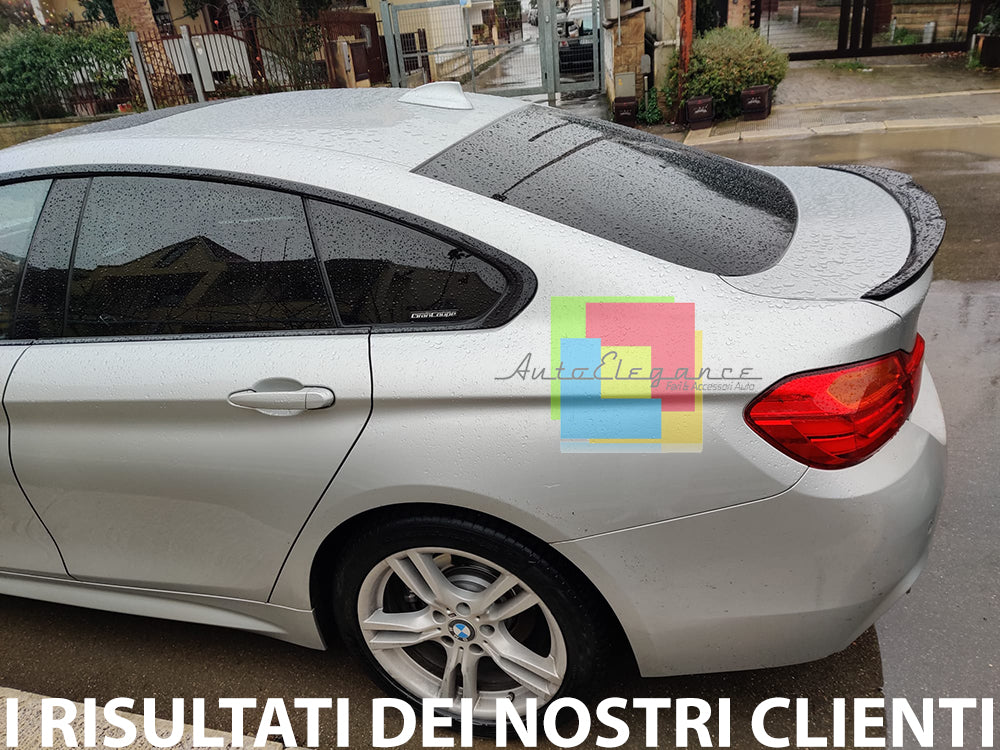 BMW 4 F36 GRAN COUPE SPOILER SUL COFANO NERO LUCIDO LOOK M4 AUTOELEGANCERICAMBI