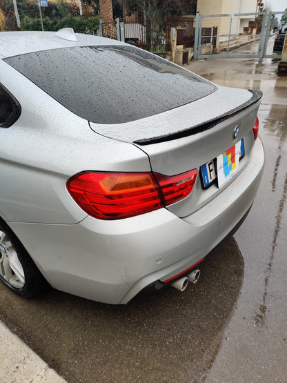 BMW SERIE 4 F36 GRAN COUPE SPOILER POSTERIORE COFANO ABS LOOK M4 AUTOELEGANCERICAMBI