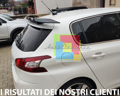 PEUGEOT 308 II 2013+ SPOILER POSTERIORE ALETTONE TETTO ABS NERO LUCIDO