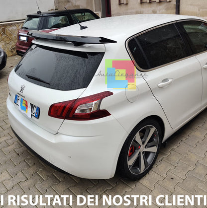 PEUGEOT 308 II 2013+ SPOILER POSTERIORE ALETTONE TETTO ABS NERO LUCIDO