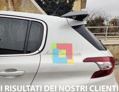 PEUGEOT 308 II 2013+ SPOILER POSTERIORE ALETTONE TETTO ABS NERO LUCIDO