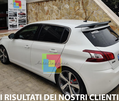 PEUGEOT 308 II 2013+ SPOILER POSTERIORE ALETTONE TETTO ABS NERO LUCIDO