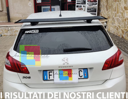 PEUGEOT 308 II 2013+ SPOILER POSTERIORE ALETTONE TETTO ABS NERO LUCIDO