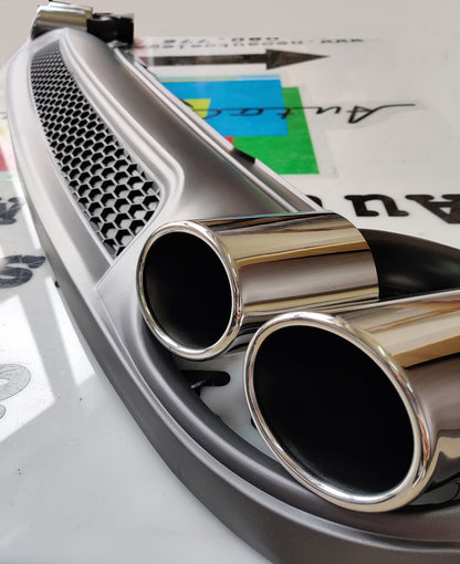 SOTTO PARAURTI AUDI A4 B8 8K 2007-2012 DIFFUSORE POSTERIORE S4 SLINE + TERMINALI