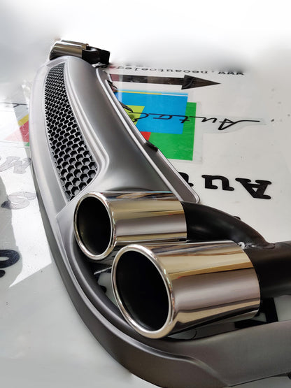SOTTO PARAURTI AUDI A4 B8 8K 2007-2012 DIFFUSORE POSTERIORE S4 SLINE + TERMINALI