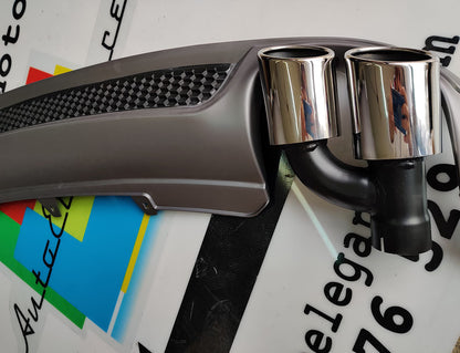 SOTTO PARAURTI AUDI A4 B8 8K 2007-2012 DIFFUSORE POSTERIORE S4 SLINE + TERMINALI