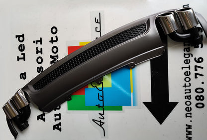 SOTTO PARAURTI AUDI A4 B8 8K 2007-2012 DIFFUSORE POSTERIORE S4 SLINE + TERMINALI
