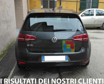 DIFFUSORE SOTTO PARAURTI POSTERIORE VW GOLF 7 2012-2016 IN ABS TUNING