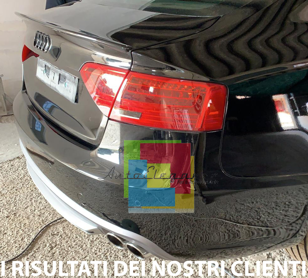 AUDI A5 8T COUPE 3 PORTE 07-15 SPOILER POSTERIORE COFANO LOOK SLINE S5 - ABS - AUTOELEGANCERICAMBI