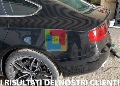 AUDI A5 8T SPORTBACK SPOILER POSTERIORE SUL COFANO ABS LOOK S5 S-LINE NERO AUTOELEGANCERICAMBI