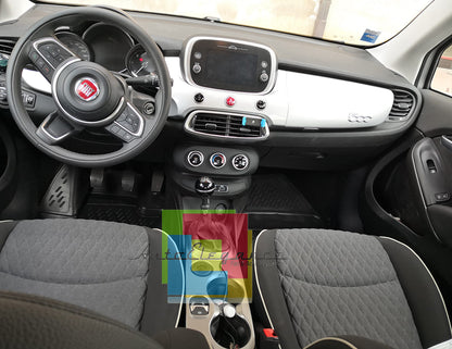 SET TAPPETINI INTERNI AUTO IN GOMMA SU MISURA FIAT 500X 2014+TAPPETI -AT-