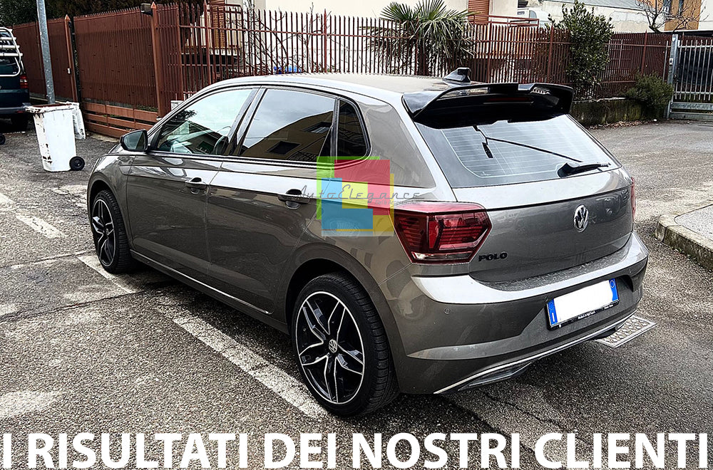 VW POLO AW1 2017+ SPOILER POSTERIORE SUL TETTO LOOK RLINE IN ABS