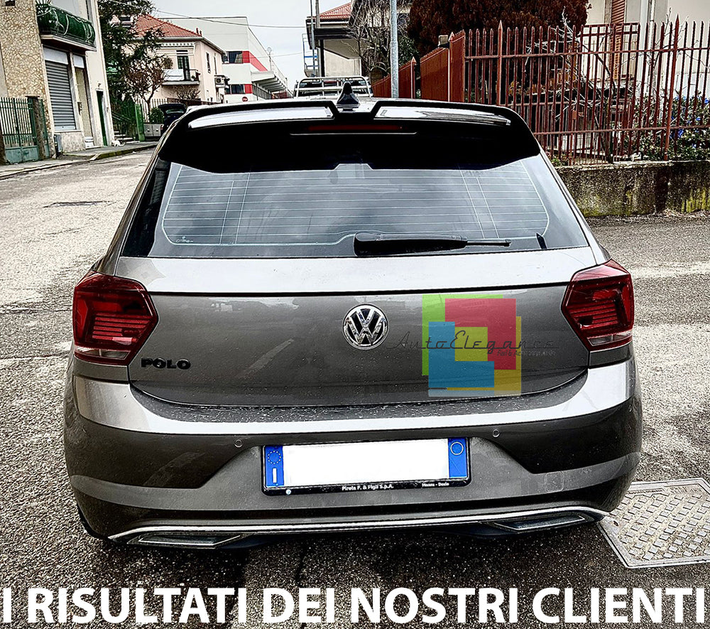 SPOILER POSTERIORE TETTO VW POLO AW1 DAL 2017+ ABS ALETTONE R/RLINE 0032