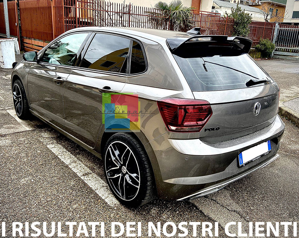 ALETTONE VW POLO AW1 2017+ SPOILER POSTERIORE SUL TETTO LOOK RLINE IN ABS AUTOELEGANCERICAMBI