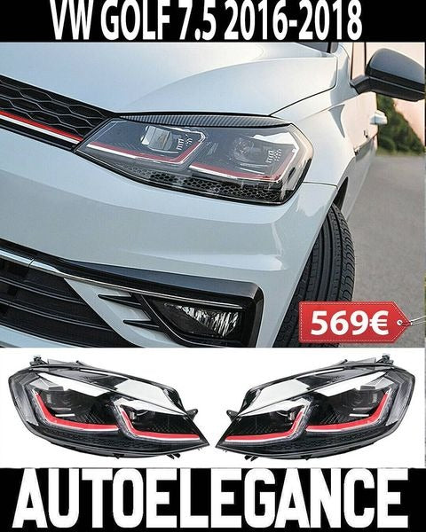 VW GOLF VII 7.5 2017+ LIFT HEADLIGHTS GTI DAYTIME LIGHTS LED DYNAMIC INDICATORS