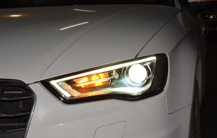 Audi a3 8v 2012-2016 fari anteriori h7 lenticolari AUTOELEGANCERICAMBI
