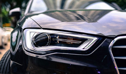 Audi a3 8v 2012-2016 fari anteriori h7 lenticolari AUTOELEGANCERICAMBI