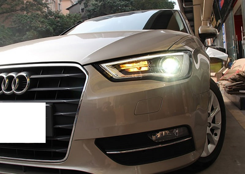 Audi a3 8v 2012-2016 fari anteriori h7 lenticolari AUTOELEGANCERICAMBI