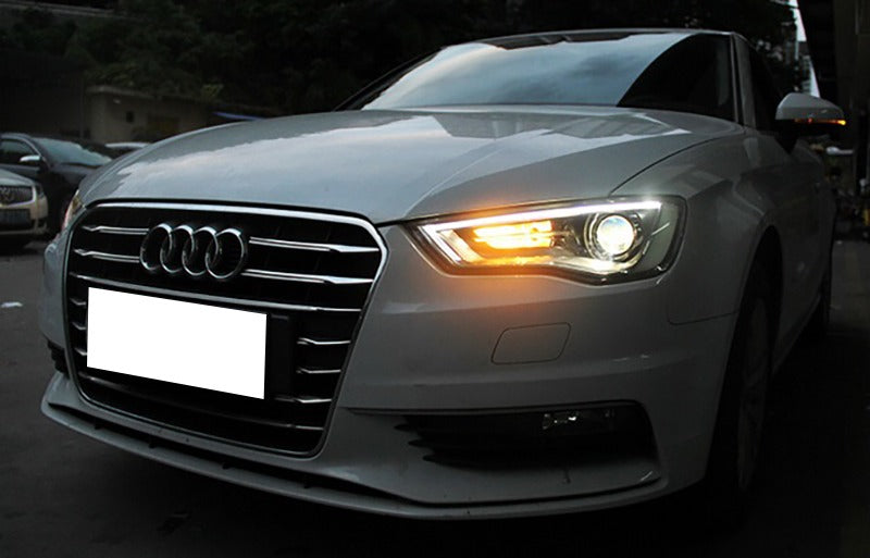 Audi a3 8v 2012-2016 fari anteriori h7 lenticolari AUTOELEGANCERICAMBI