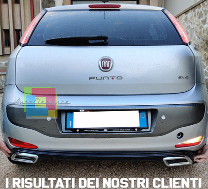 FIAT PUNTO / PUNTO EVO UNDER BUMPER DIFFUSER DIFFUSER OVAL TIP ABS