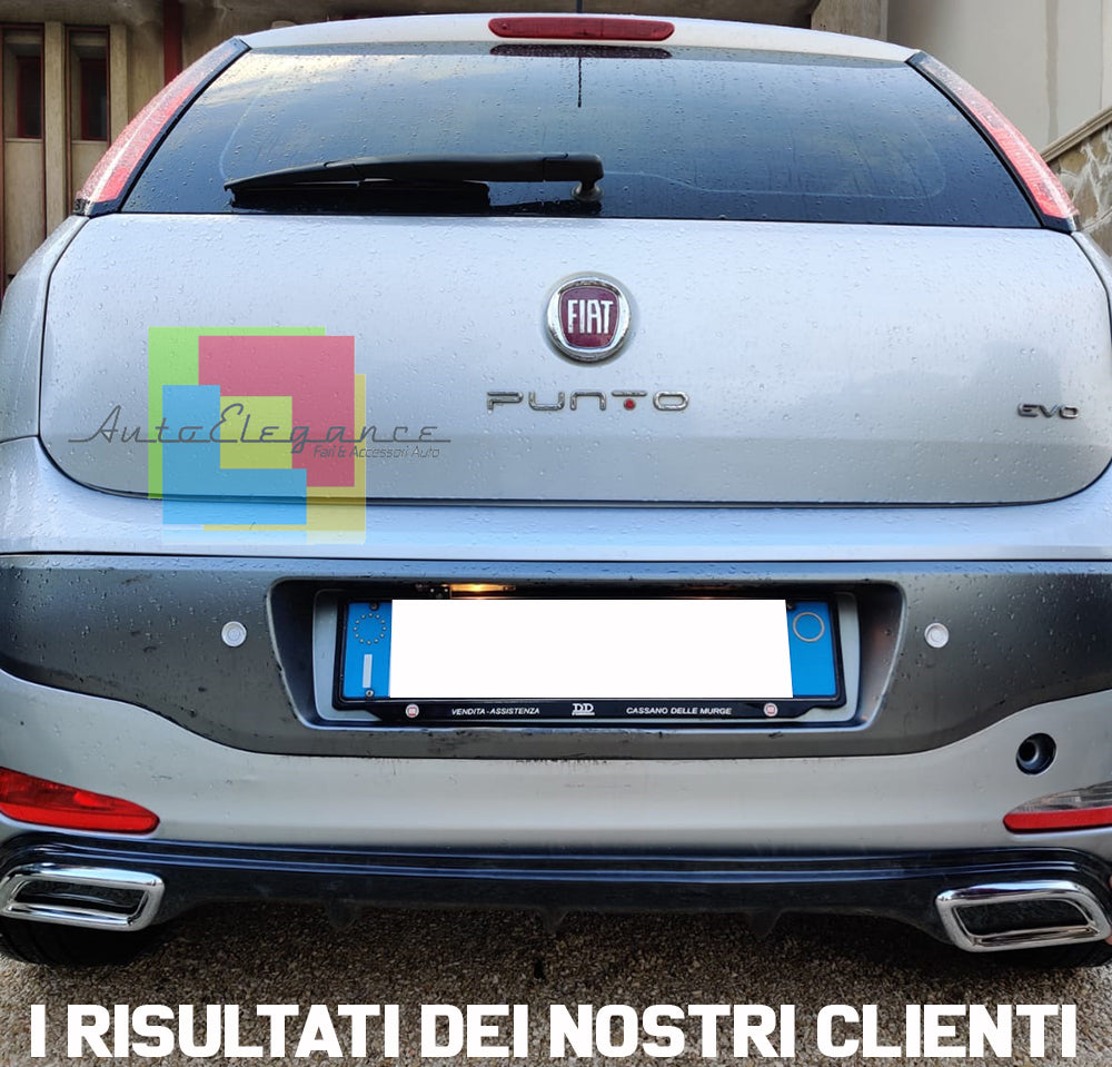 FIAT PUNTO / PUNTO EVO UNDER BUMPER DIFFUSER DIFFUSER OVAL TIP ABS