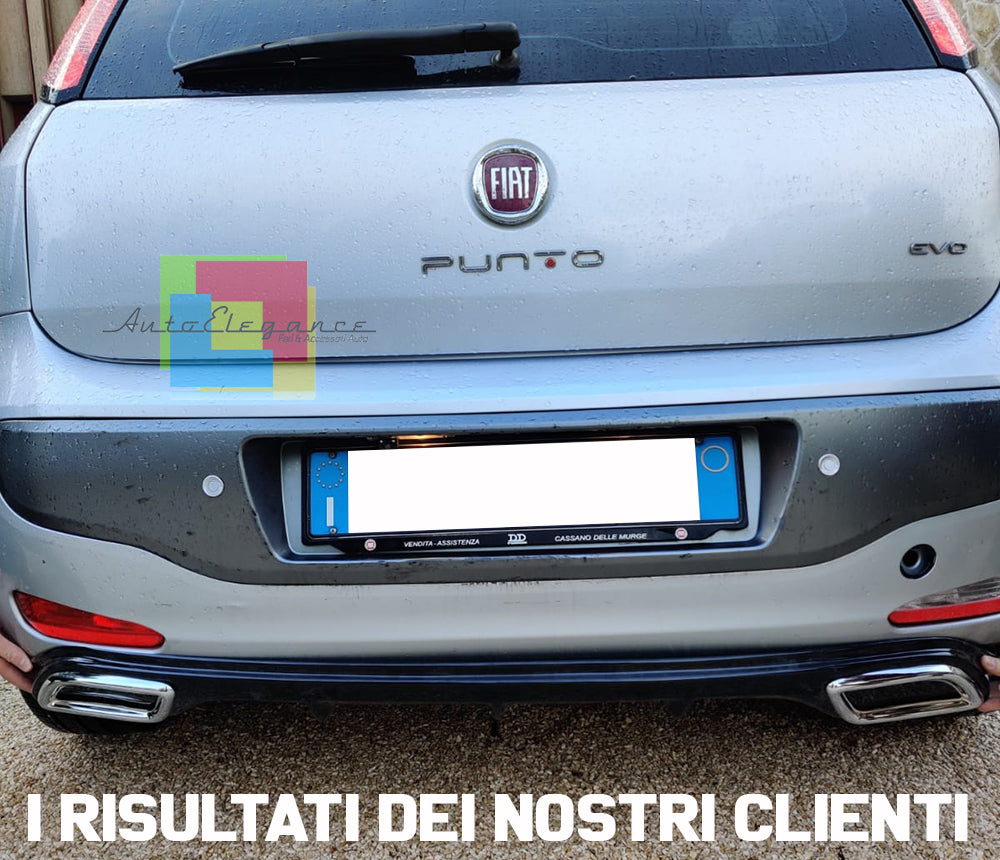 FIAT PUNTO / PUNTO EVO UNDER BUMPER DIFFUSER DIFFUSER OVAL TIP ABS