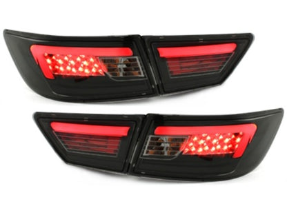 RENAULT CLIO IV 2012-2016 PAIR OF REAR LIGHTS LED LIGHTBAR FULL LED BLACK