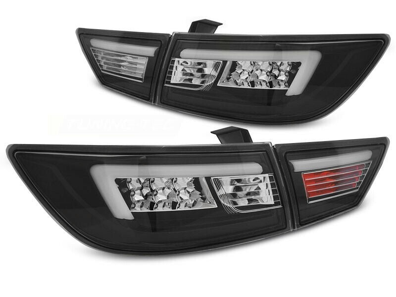 RENAULT CLIO IV 2012-2016 PAIR OF REAR LIGHTS LED LIGHTBAR FULL LED BLACK