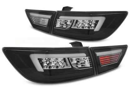 RENAULT CLIO IV 2012-2016 PAIR OF REAR LIGHTS LED LIGHTBAR FULL LED BLACK