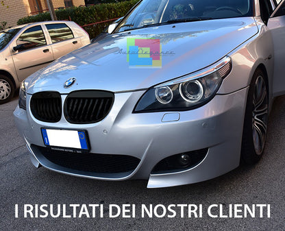 BMW SERIE 5 E60 E61 2003-2010 GRIGLIA ANTERIORE NERA M-SPORT MASCHERINE AUTOELEGANCERICAMBI