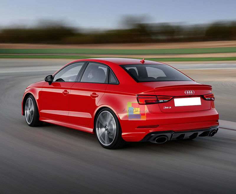 SOTTO PARAURTI IN ABS - AUDI A3 8V BERLINA 2012-2015 DIFFUSORE POSTERIORE RS3