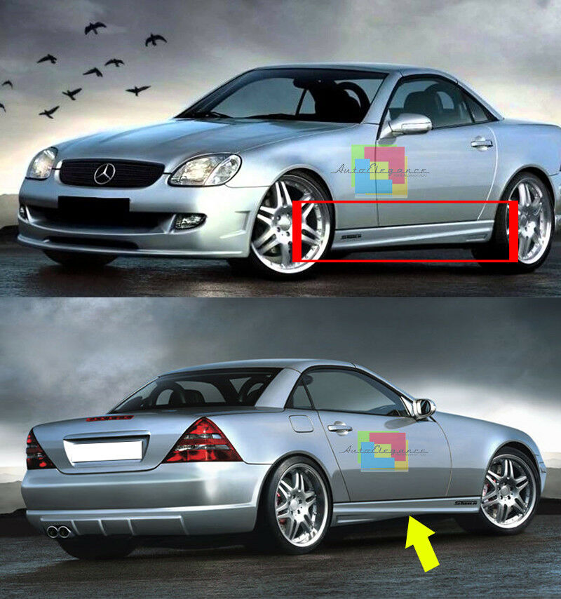 MINIGONNE LATERALI MERCEDES SLK R170 1996-2004 SPOILER SOTTO PORTA -