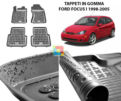 FORD FOCUS I 1998-2005 RUBBER CAR MATS - TOP QUALITY MATS -1