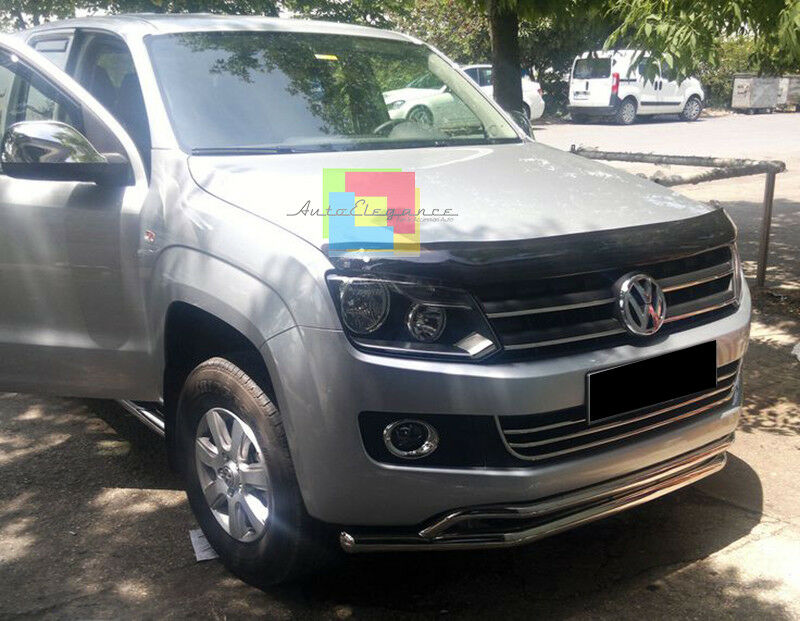 BULL BAR CROMATO VW AMAROK 2017+ SOTTO PARAURTI ANTERIORE ACCIAIO INOX AUTOELEGANCERICAMBI