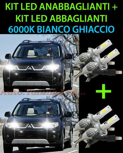 KIT LED LAMPADE ABBAGLIANTI & ANABBAGLIANTI PER MITSUBISHI OUTLANDER 2006-2012