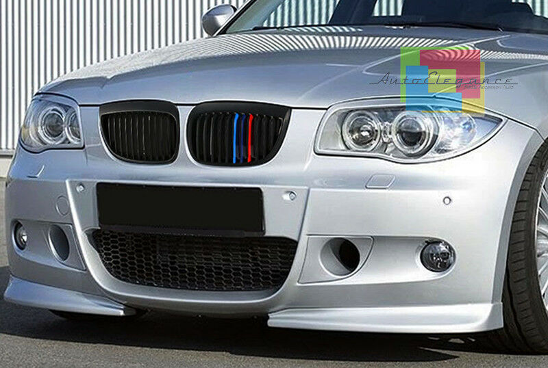 BMW SERIE 1 E87 E81 2004-2007 CALANDRA 3 COLORI GRIGLIA ANTERIORE NERA - LOOK M AUTOELEGANCERICAMBI