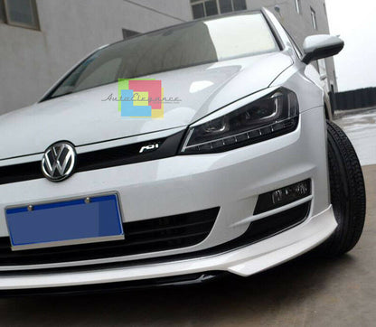 SPOILER ANTERIORE SOTTO PARAURTI SPORTIVO ABT VW GOLF 7 2012 IN POI .-