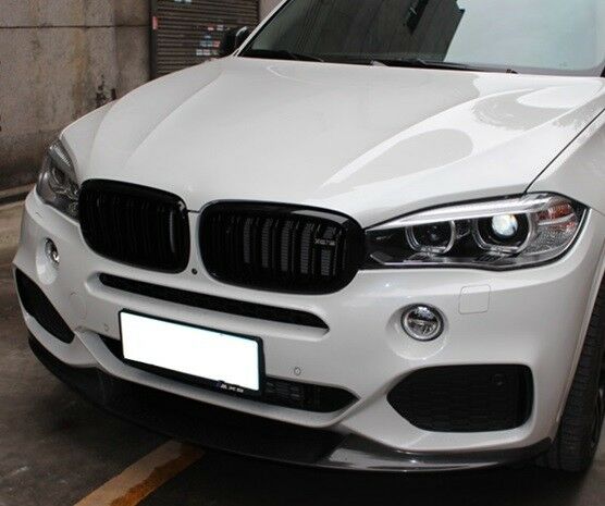 PER BMW X6 F16 2014+ CALANDRA DOPPIA STRISCIA LOOK M - GRIGLIE ANTERIORI -