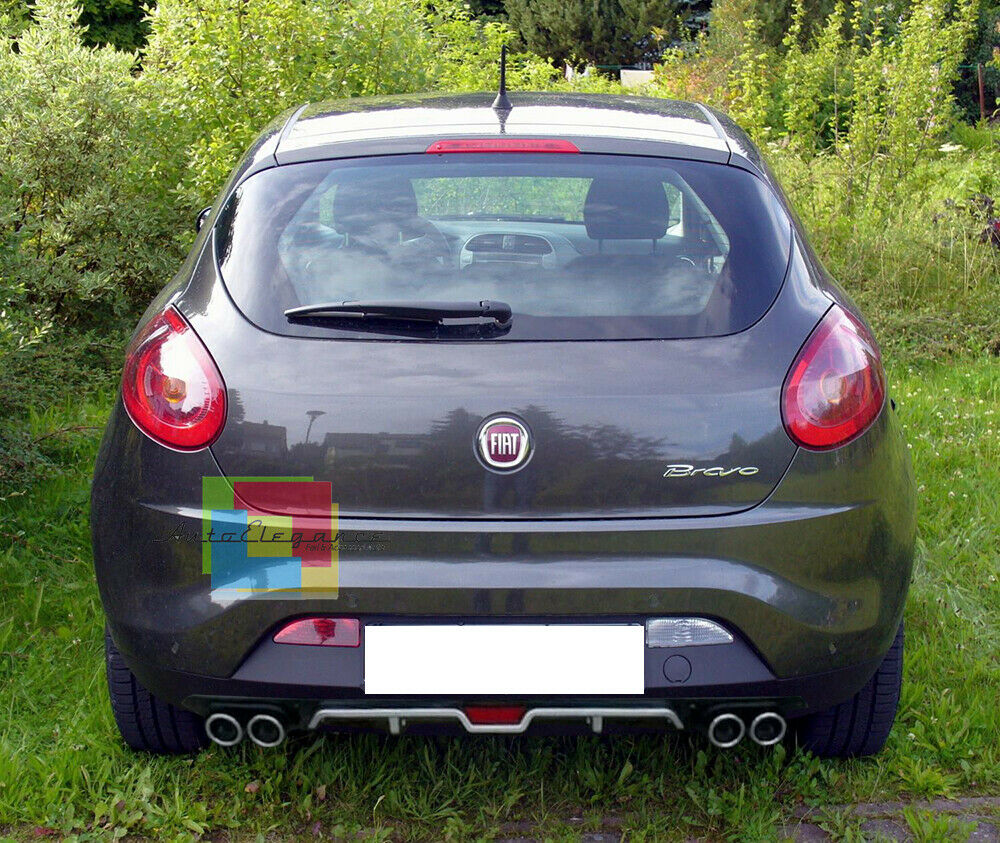 FIAT BRAVO II 2006+ DIFFUSORE POSTERIORE SOTTO PARAURTI QUATTRO TERMINALI ABS