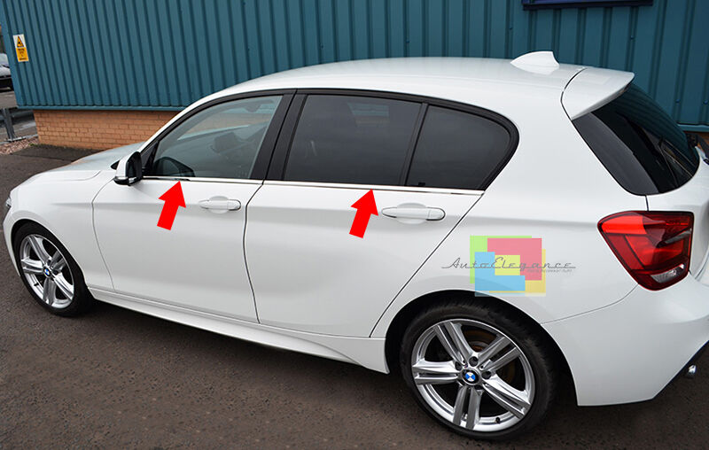 CORNICE INFERIORE FINESTRINI CROMATA ACCIAIO INOX PER BMW F20 5 PORTE 2011+ AUTOELEGANCERICAMBI