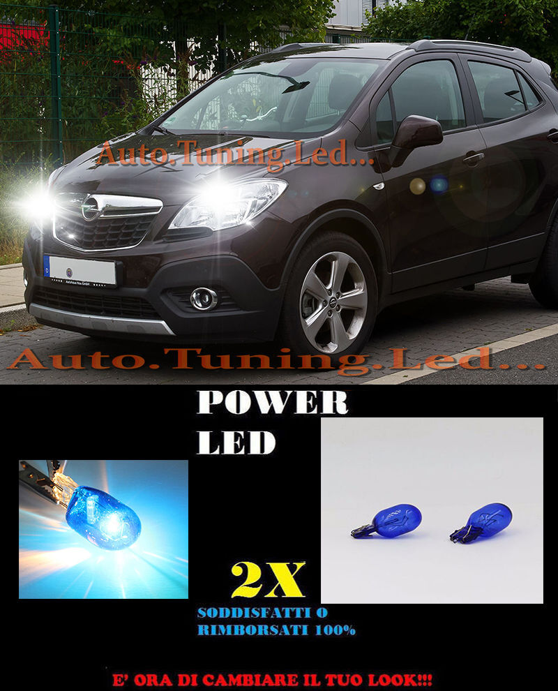 OPEL MOKKA 2008-2012 POSITION LIGHTS BLUE XENON WHITE T20 SUPER QUALITY