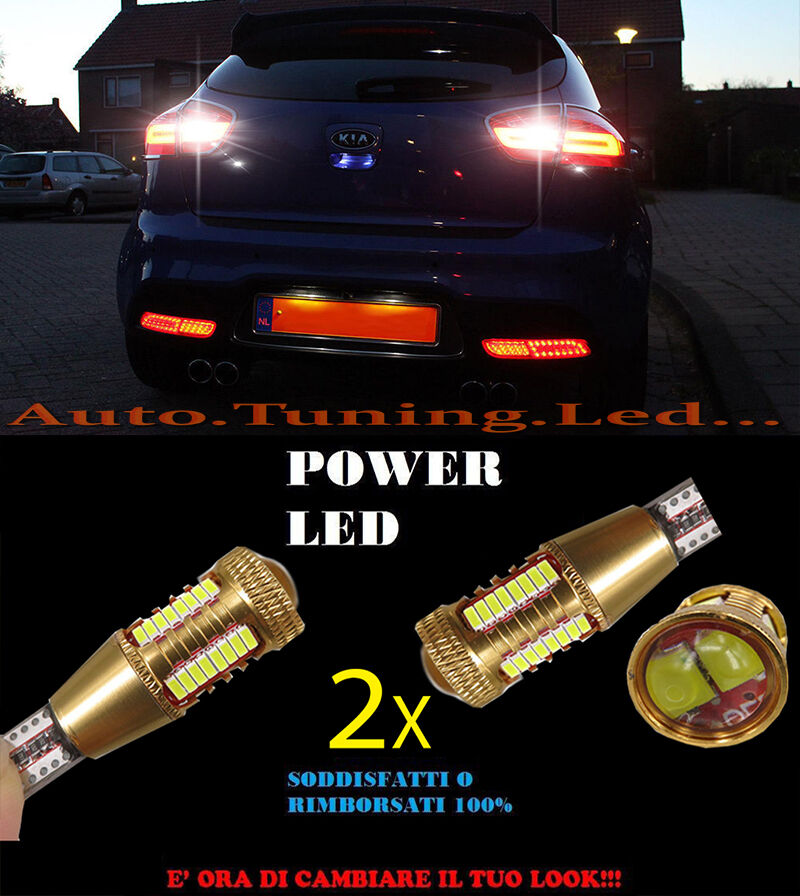 KIA RIO LAMPADE RETROMARCIA LED T15 W16W SUPER QUALITA NO ERROR