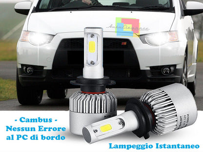 LAMPADE ABBAGLIANTI ANABBAGLIANTI LED MITSUBISHI COLT 2008+ ISTANTANEO CREE ---