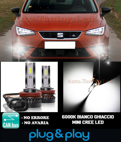 LAMPADE FENDINEBBIA A LED CREE SEAT IBIZA 5 V CAMBUS BIANCO GHIACCIO 8000LM