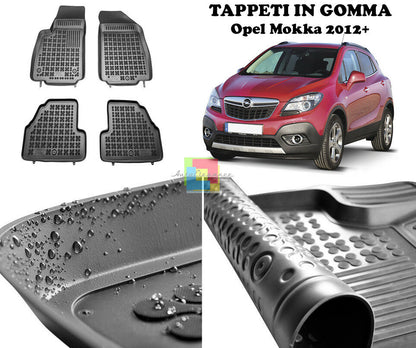 OPEL MOKKA 2012 IN POI TAPPETINI AUTO IN GOMMA - TAPPETI TOP QUALITA -1-