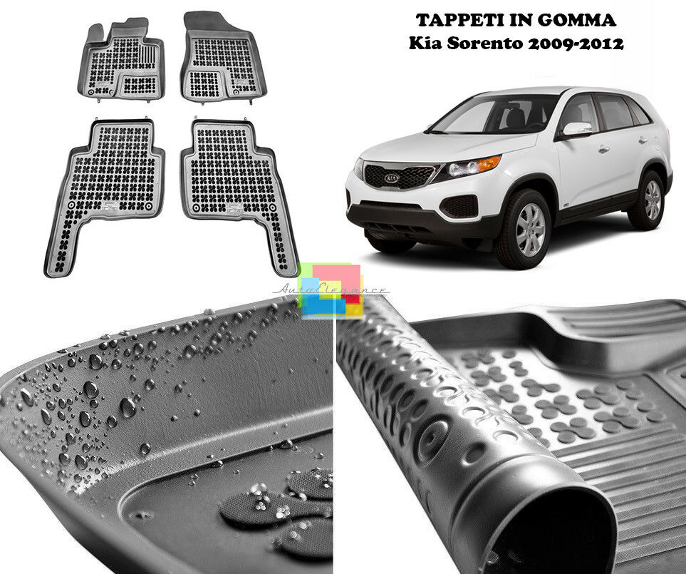 Kia Sorento 2009-2012 TAPPETINI AUTO IN GOMMA - TAPPETI TOP QUALITA -1-