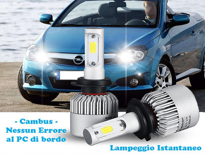 LAMPADE ABBAGLIANTI LED OPEL VECTRA C LAMPEGGIO ISTANTANEO 6000K