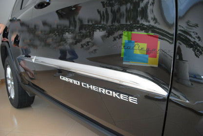 JEEP GRAND CHEROKEE 2012-2014 MODANATURE CROMATE BARRE SUGLI SPORTELLI LATERALI