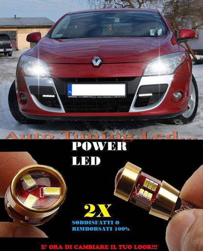 LUCI POSIZIONE RENAULT MEGANE III CANBUS T10 BIANCO 27 LED SUPER QUALITA